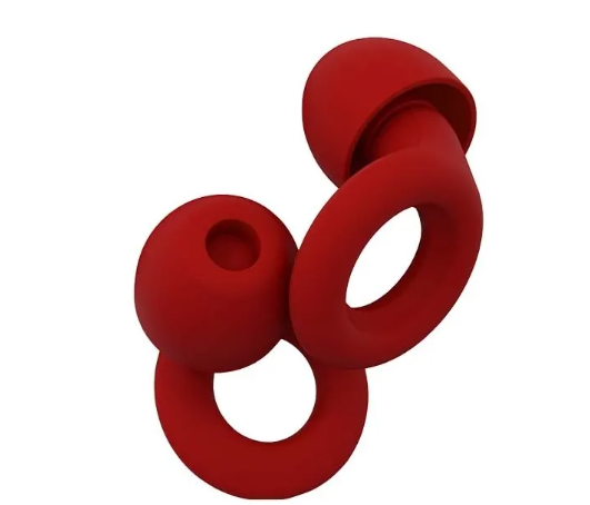 Noise-reducing earplugs made of soft silicone for comfortable, reusable sleep noise blocking with storage box