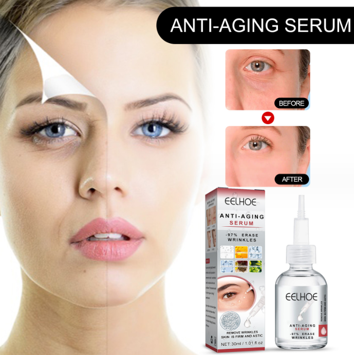 Firming and nourishing facial skin care product bottle with deep anti-wrinkle essence and moisturizing formula