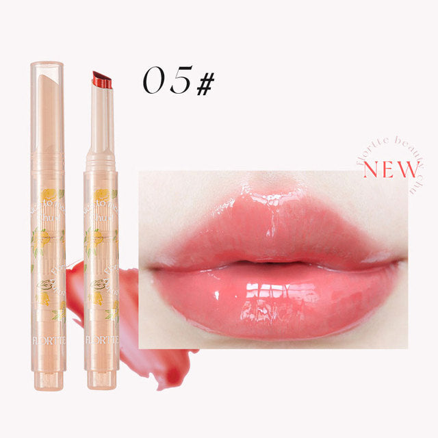 FLORTTE First Kiss Love Stick Lipstick pen with mirror and vibrant shades