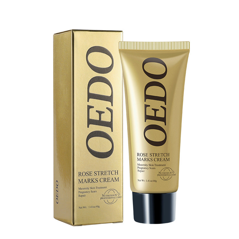 OEDO Rose Stretch Marks Cream 40g tube with rose essence for smooth hydrated skin