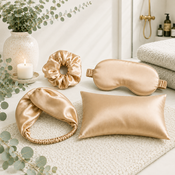 Double-Sided Silk Sleep Set – 4 Piece