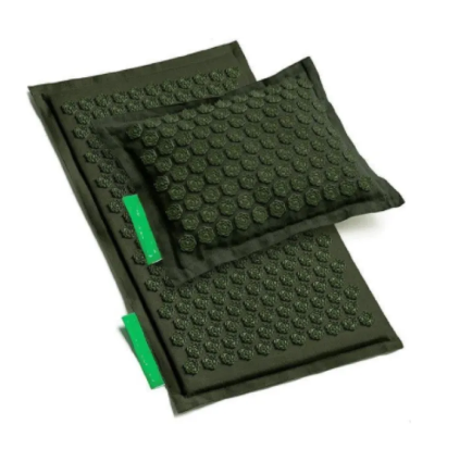 Acupressure Lotus Massage Cushion Set with lotus-shaped points and pillow for muscle relaxation and wellness