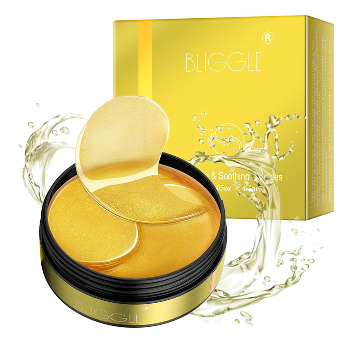 BLIGGLE 24K Gold Under-Eye Patches – 64 pcs