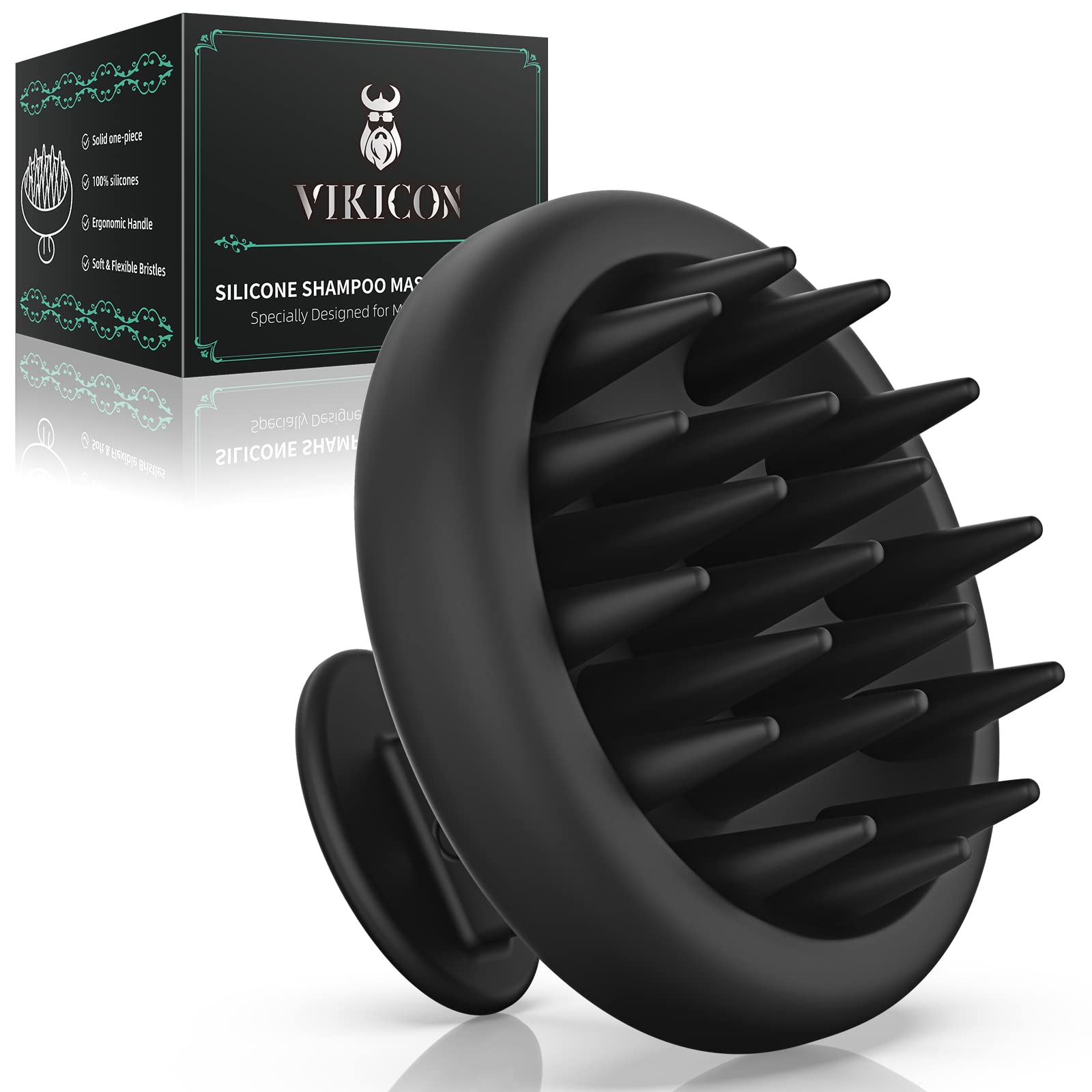Silicone Scalp Massager with soft silicone bristles