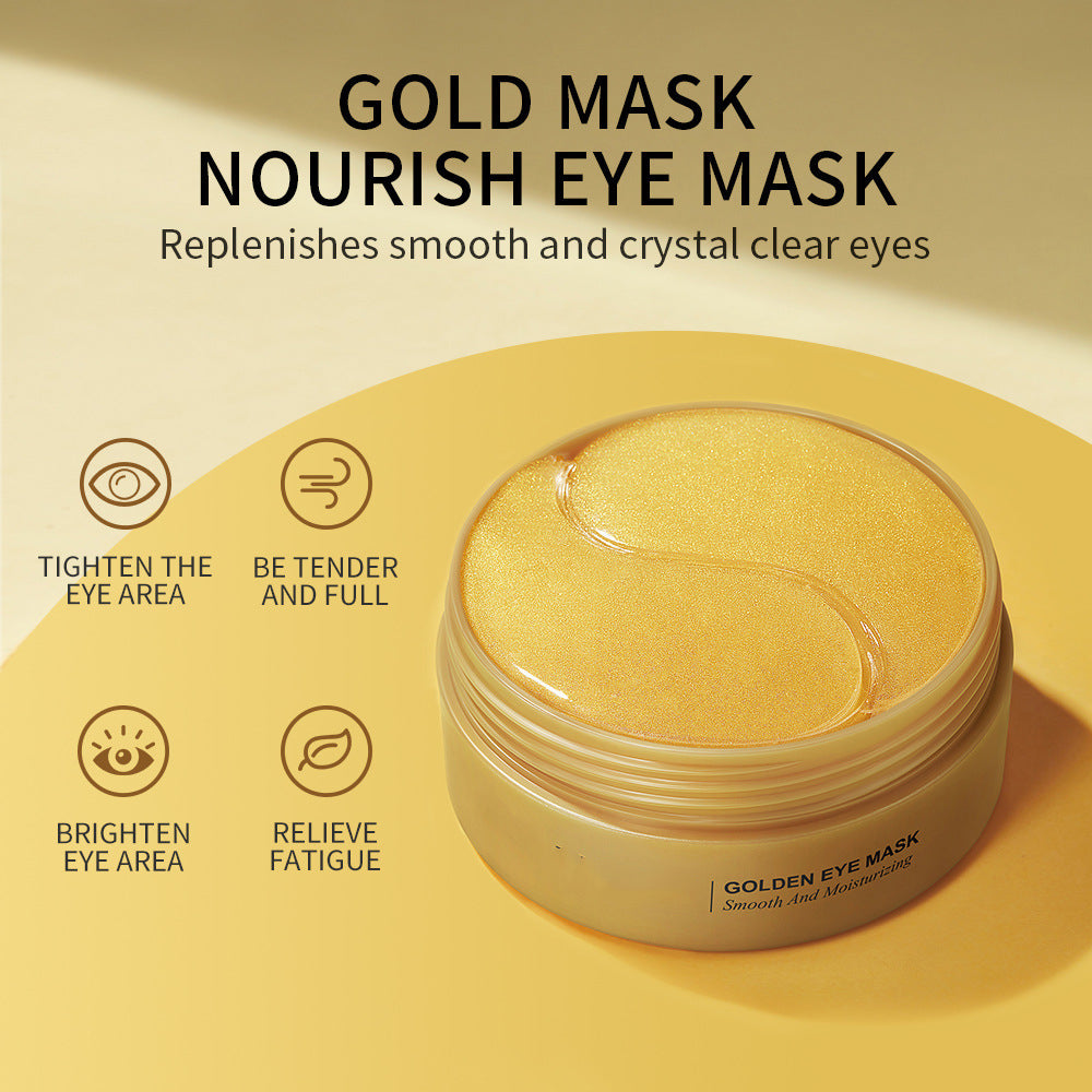 Avocado & Gold Under Eye Mask hydrating gel patches for brightening and soothing eyes