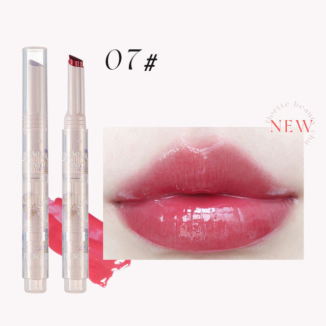 FLORTTE First Kiss Love Stick Lipstick pen with mirror and moisturizing formula