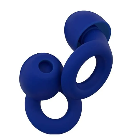 Noise-reducing earplug made of soft silicone with multiple sizes and storage box for peaceful sleep