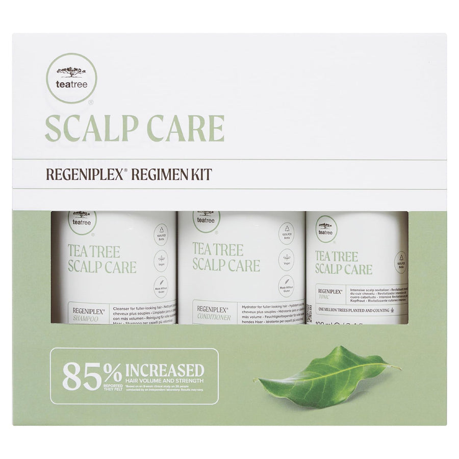Tea Tree Scalp Care Regeniplex Regimen Kit with anti-thinning shampoo for thicker hair
