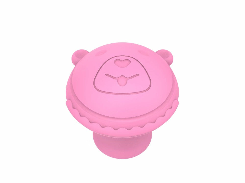 Facial Slimming Device jaw toning tool in light blue and pink with deer and bear designs for facial contouring and slimming