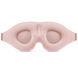Breathable light-blocking 3D contoured sleep eye mask for comfortable rest and full blackout