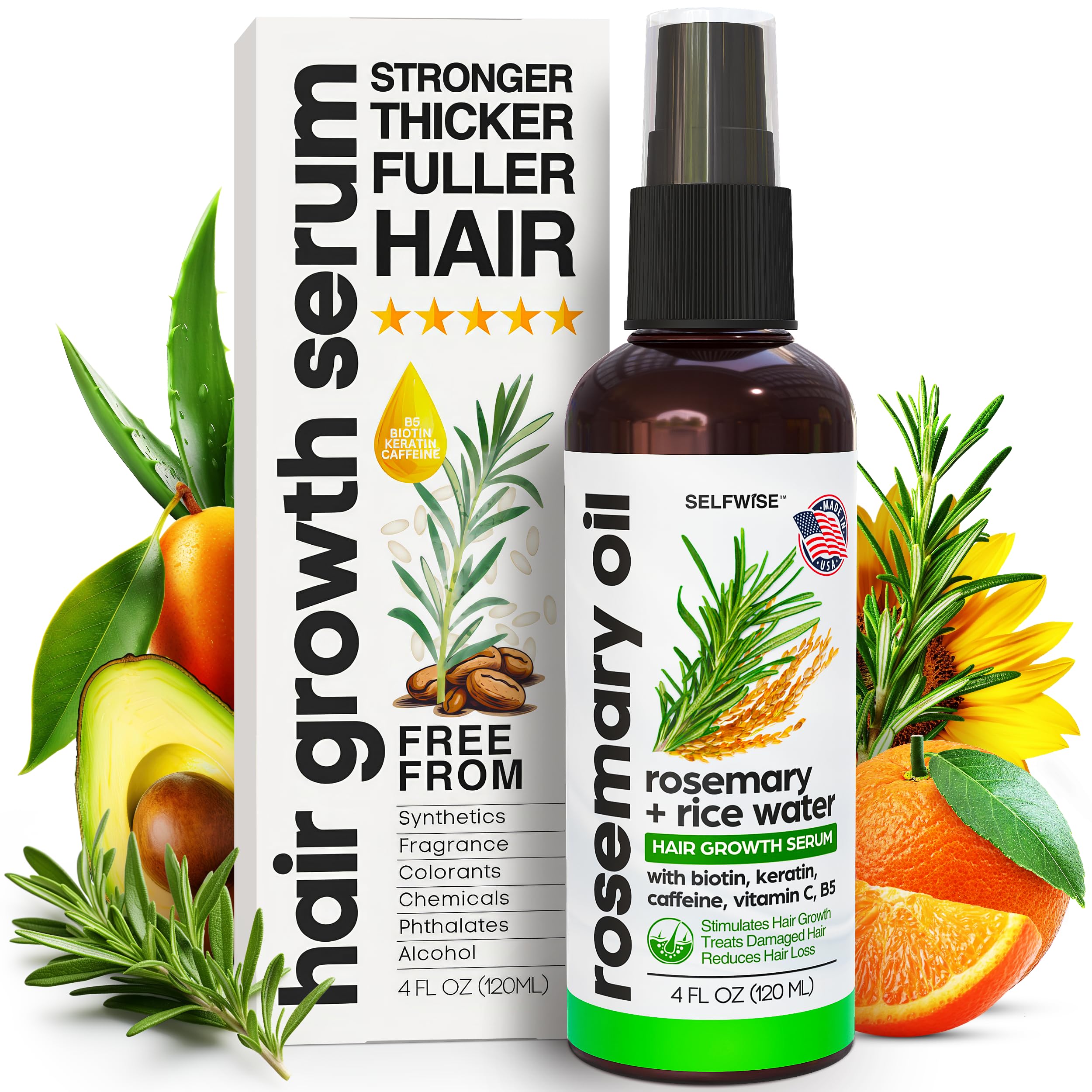 Rosemary & Rice Water Strengthening Hair Spray