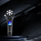 4-in-1 facial toning and skincare device with HIFU, RF, EMS, and Pulse modes for personalized at-home beauty treatments