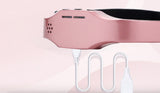 Wireless head massager in black and pink for stress relief and sleep therapy