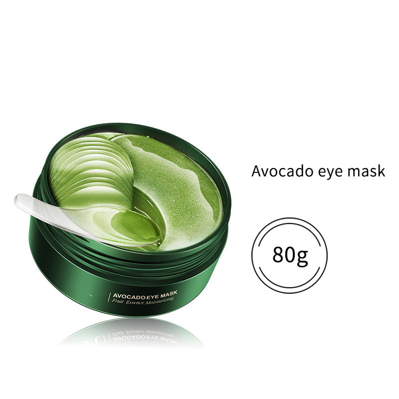 Avocado and Gold Under Eye Mask hydrating gel patches for brightening and moisturizing eyes