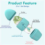 Reusable silicone facial ice mold in multiple colors for cooling and skincare massage