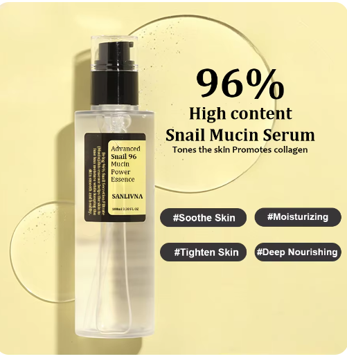 Korean Snail Mucin 96% Facial Essence - Anti-Aging & Brightening