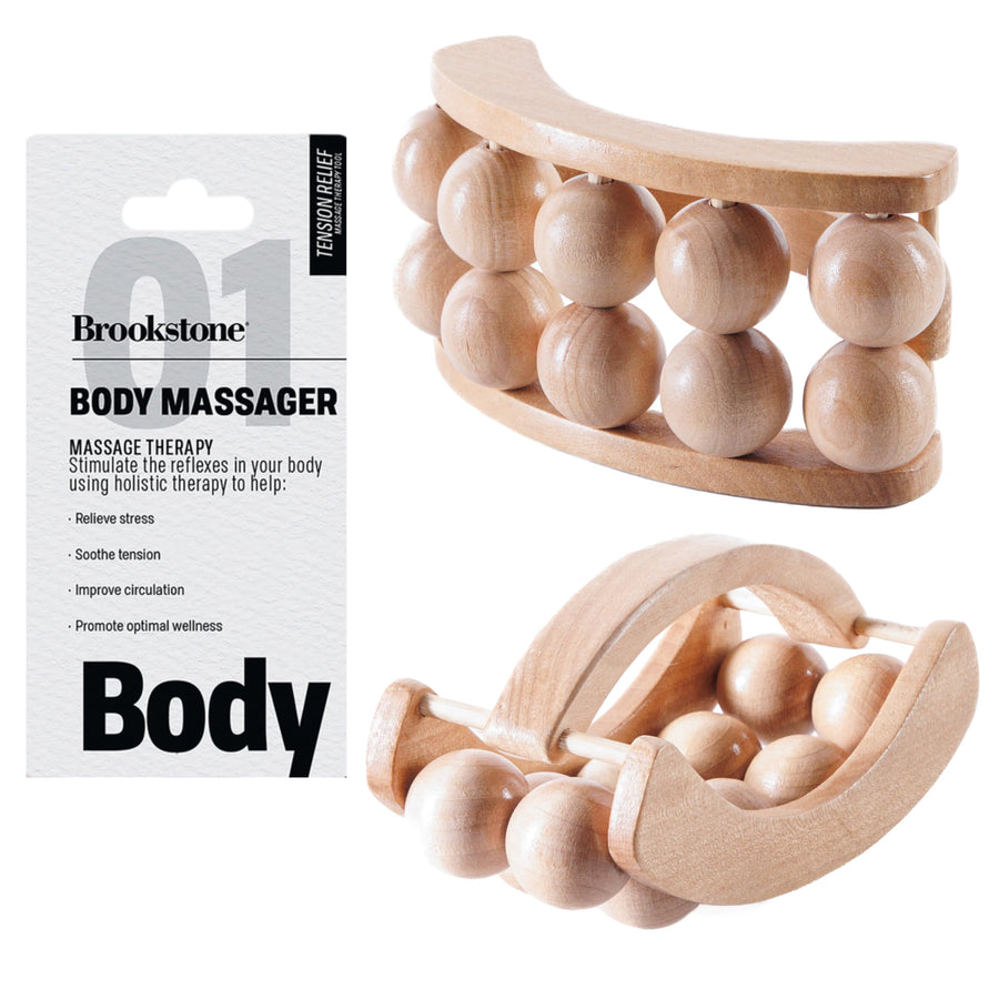 Brookstone Wooden Massage Roller
