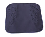 Reflexology Foot Massage Pad in dark gray with small raised plastic massage stones and non-slip edge detailing.