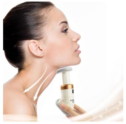 Compact face sculpting massager designed to reduce chin fat and slim jawline for men and women