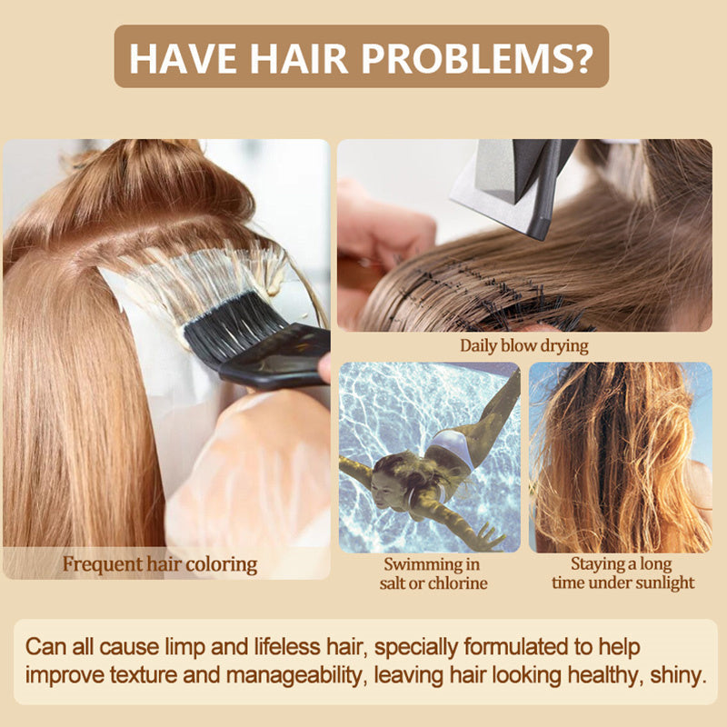 Anti-Shedding Smooth Hair Mask bottle with coconut fragrance and nourishing formula for frizz control and damage repair