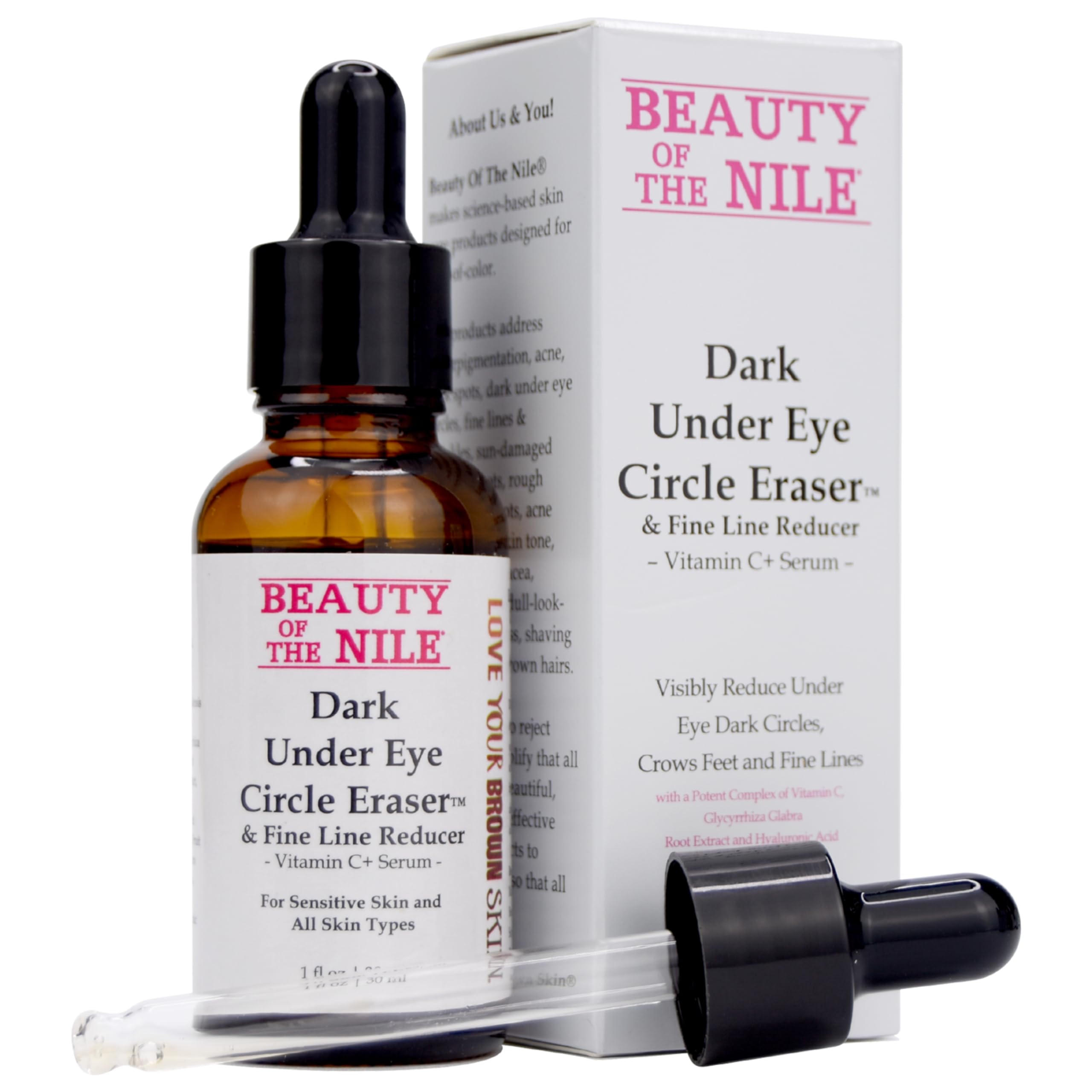 Vitamin C Dark Circle Eraser eye serum reducing puffiness and wrinkles for skin-of-color