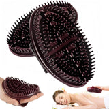 2 Pcs silicone meridian body brushes for professional massage and acupressure, ergonomic and anti-slip design