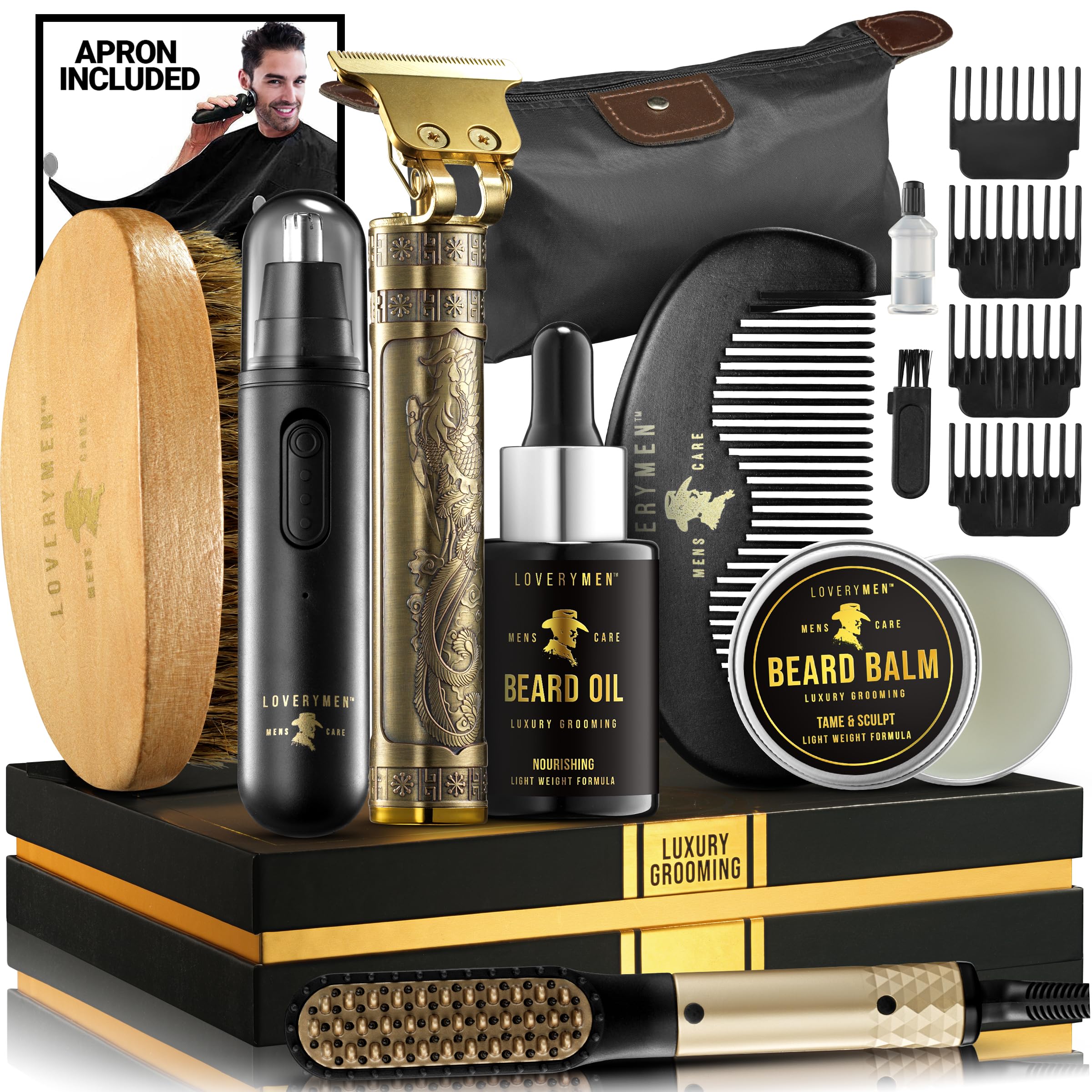Deluxe Men’s Beard Grooming & Styling Kit