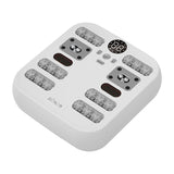 Charging Automatic Kneading Foot massager in white with gray textured massage nodes and digital display for foot reflexology therapy.