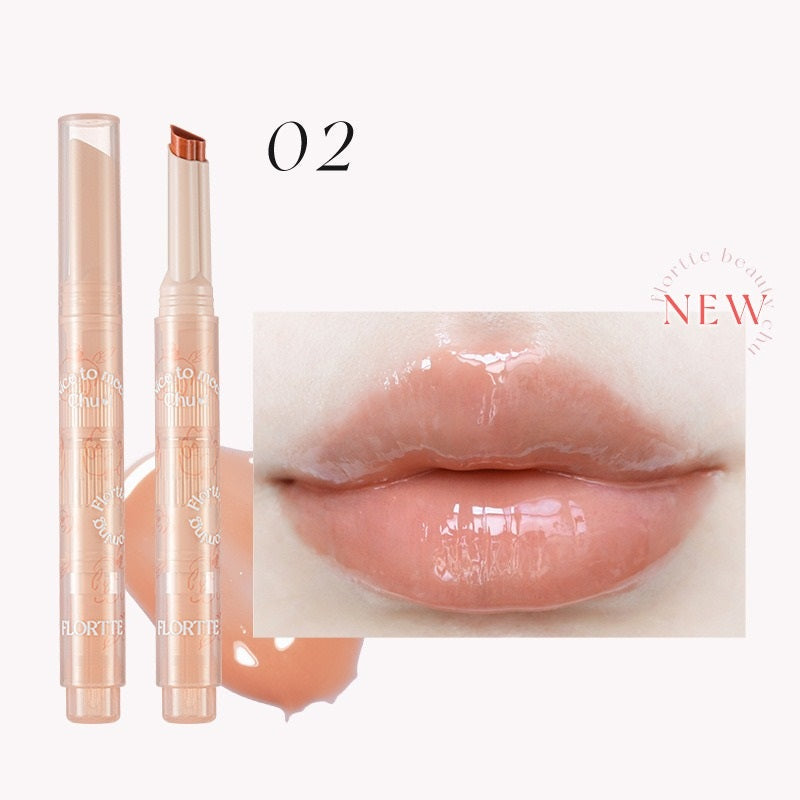 FLORTTE First Kiss Love Stick Lipstick pen with mirror and vibrant shades