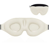 Breathable light-blocking 3D contoured sleep eye mask for comfortable relaxation and full blackout coverage