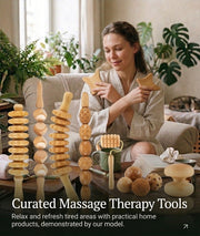 12-Piece Wooden Body Massage Tool Set