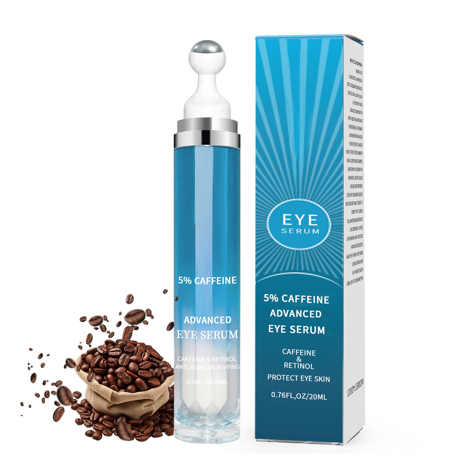 5 Caffeine Eye Cream for reducing puffiness and dark circles 