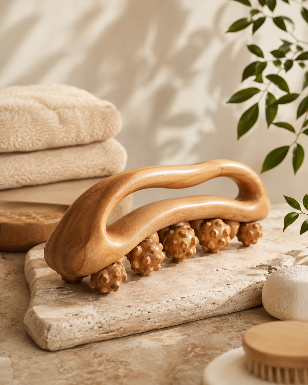 Wooden Body Massage Brush