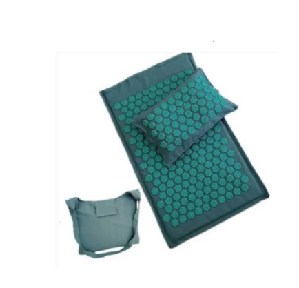 Acupressure Lotus Massage Cushion Set with lotus-shaped pressure points, massage cushion, and pillow for muscle relaxation and wellness