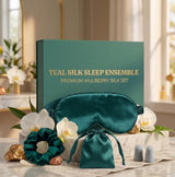 Silk Satin Sleep Mask – Dark Green