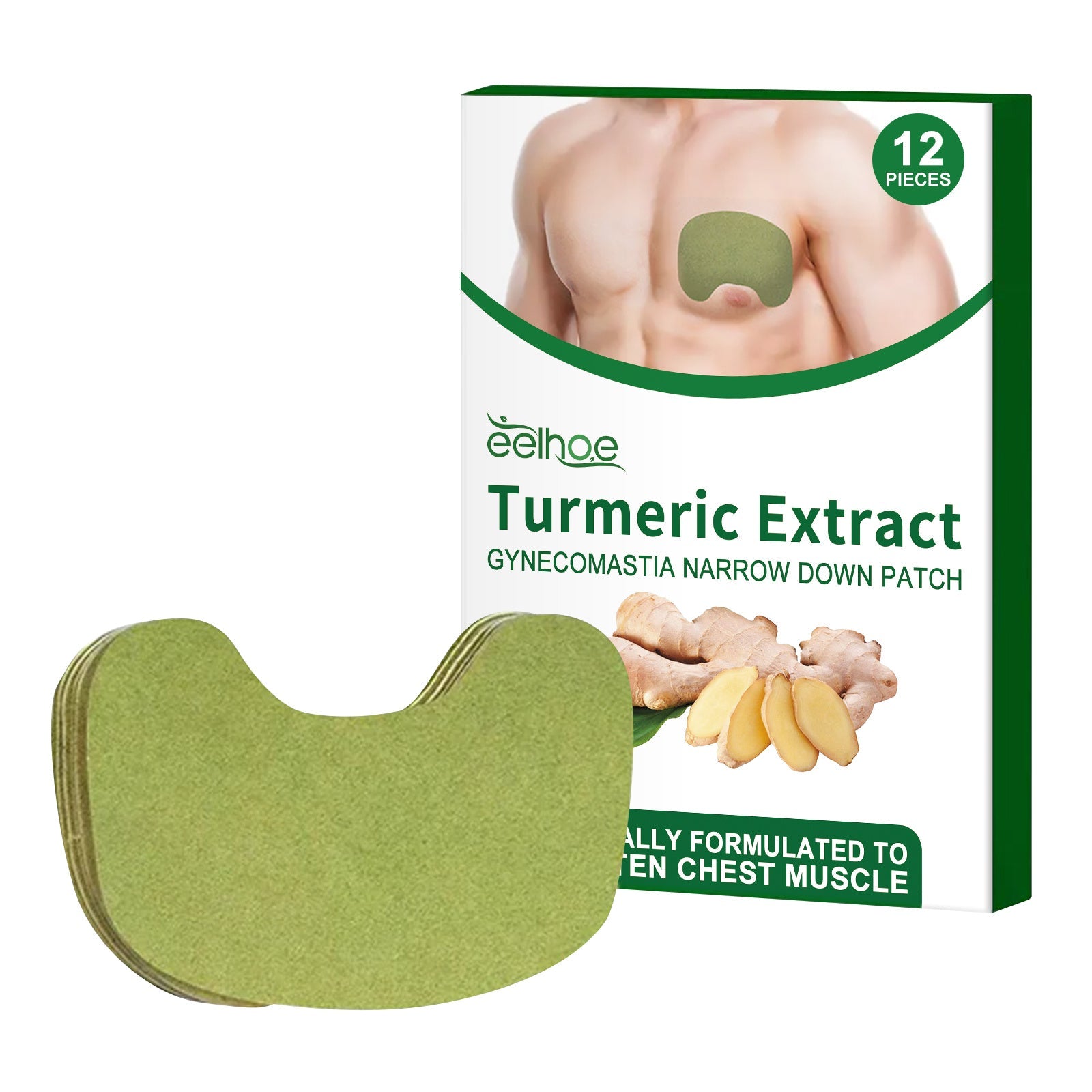 Men’s Chest Firming Care Patches — 12-Piece Set